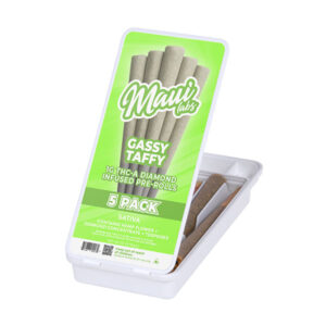 maui labs thca diamond infused pre rolls 1g 5ct gassy taffy