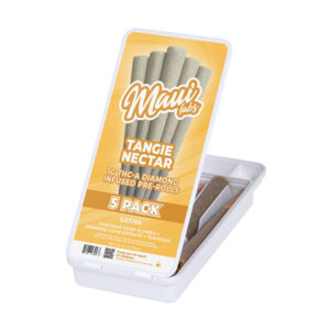 maui labs thca diamond infused pre rolls 1g 5ct tangie nectar