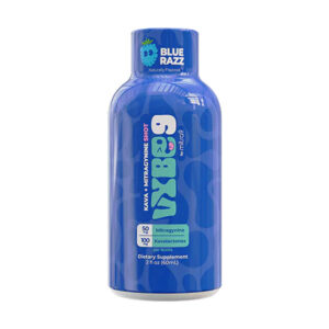 mitra9 vibe9 kratom kava shot blue razz