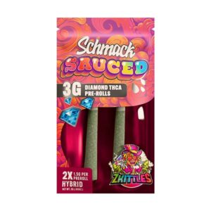 schmack sauced 3g 2ct pre rolls zkittles