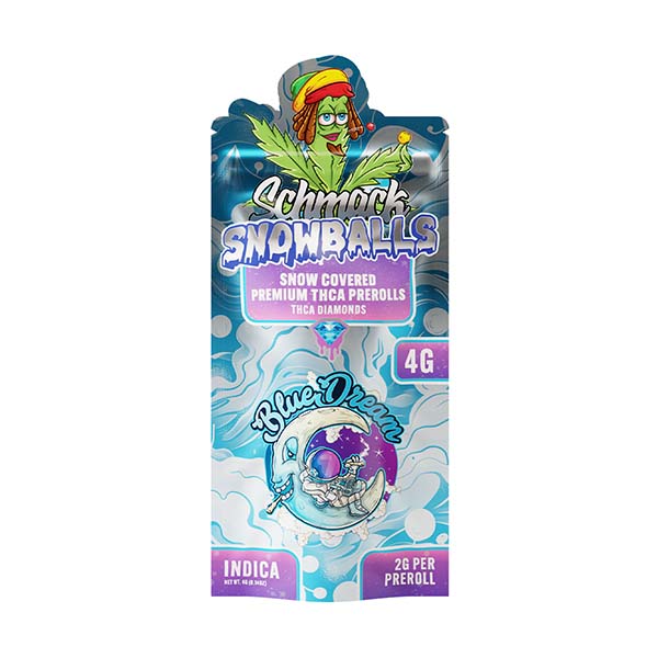 schmack snowballs 4g 2ct pre rolls blue dream