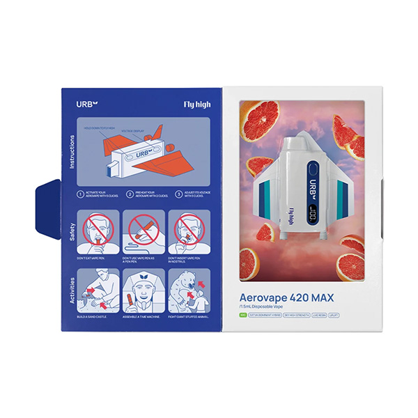 Urb Aerovape 420 Max Disposable | 1.5g | Delta 8 Resellers