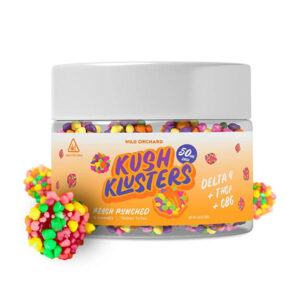 wild orchard kush klusters 50mg gummies 15ct peach punched