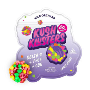 wild orchard kush klusters 50mg gummies 1ct grape escaped