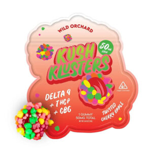 wild orchard kush klusters 50mg gummies 1ct twisted cherry apple