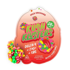 wild orchard kush klusters 50mg gummies 6ct twisted cherry apple