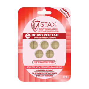 7stax kratom tablets 400mg 5ct strawberry