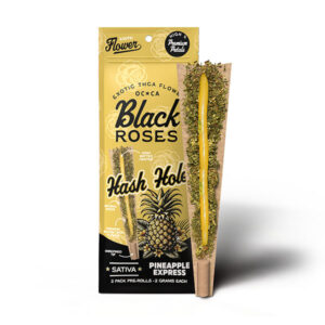 black roses hash hole 2g 2ct prerolls pineapple express