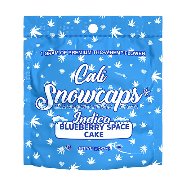 cali snowcaps 1g thca diamonds flower blueberry space cake