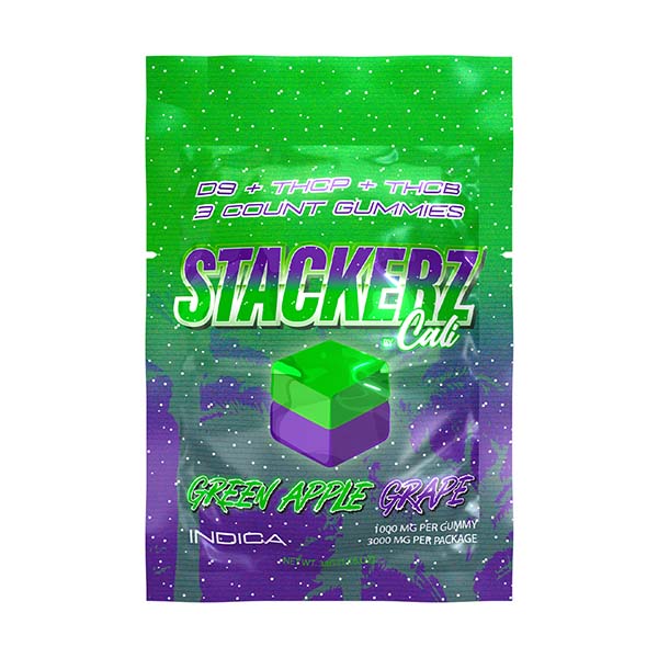 cali stackerz 3000mg gummies 3ct green apple