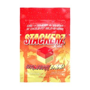 cali stackerz 3000mg gummies 3ct strawberry banana