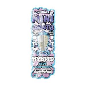 elyxr thca flower co mini joints .5g 2ct blue raspberry