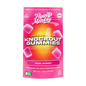 flying monkey knockout gummies 10000mg 20ct pink punch