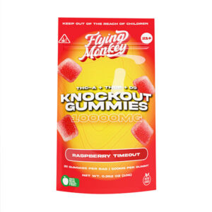 flying monkey knockout gummies 10000mg 20ct raspberry timeout