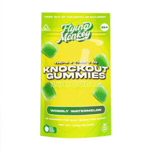 flying monkey knockout gummies 10000mg 20ct wobbly watermelon