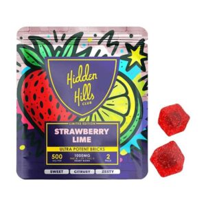 hidden hills heady blend 1000mg 2ct gummies strawberry lime