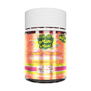 hidden hills mini mart double troubles 10000mg 10ct gummies peach berry
