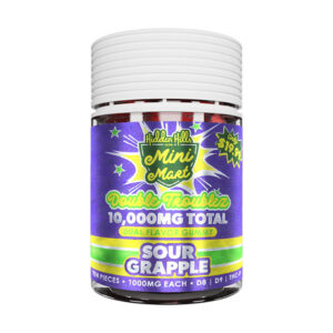 hidden hills mini mart double troubles 10000mg 10ct gummies sour grapple