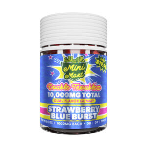 hidden hills mini mart double troubles 10000mg 10ct gummies strawberry blue blast