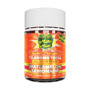 hidden hills mini mart double troubles 10000mg 10ct gummies watermelon lemonade