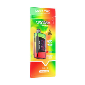 lost thc live resin 420 edition 7.5g disposbale strawberry x cream