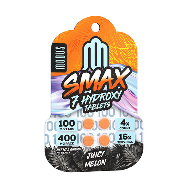 modus smax 7 hydroxy tablets 400mg 4ct juicy melon