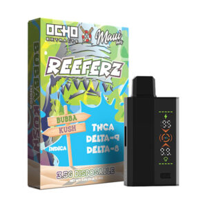 ocho extracts maui labs reeferz 3.5g disposable bubba kush