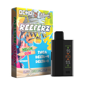 ocho extracts maui labs reeferz 3.5g disposable melon gum