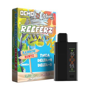 ocho extracts maui labs reeferz 3.5g disposable rainbow runtz