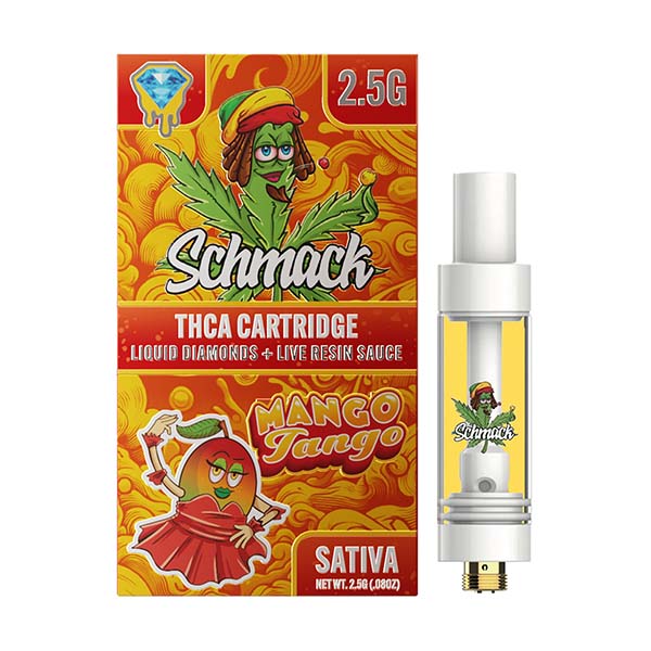 schmack-thca-2.5g-cartridge-Mango-Tango schmack thca 2.5g cartridge mango tango