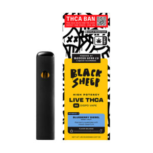 black sheep live thca 2g disposable blueberry diesel