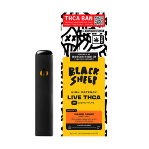 black sheep live thca 2g disposable mango tango