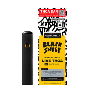 black sheep live thca 2g disposable permanent marker