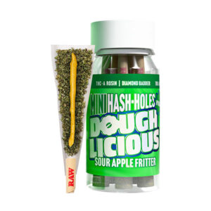 doughlicious thca mini hash holes 5ct sour apple fritter