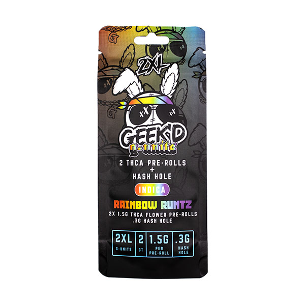 geekd g units thca hash holes 2ct rainbow runtz