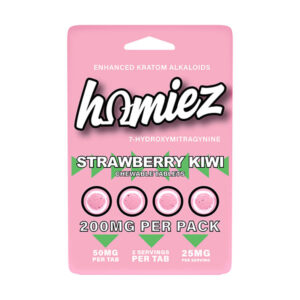 homiez 7hydroxy tablets 200mg 4ct strawberry kiwi