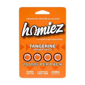 homiez 7hydroxy tablets 200mg 4ct tangerine