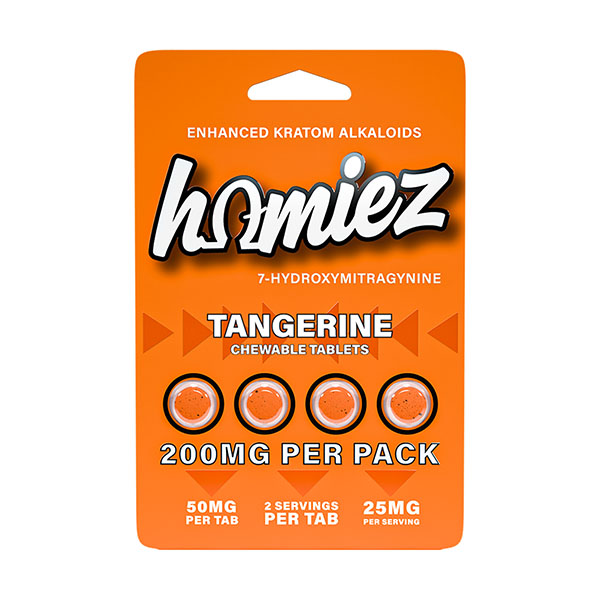 homiez 7hydroxy tablets 200mg 4ct tangerine
