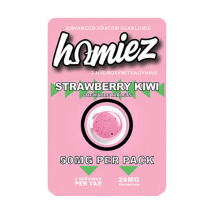homiez 7hydroxy tablets 50mg 1ct strawberry kiwi