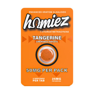 homiez 7hydroxy tablets 50mg 1ct tangerine