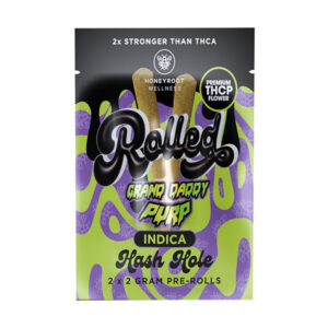 honeyroot wellness hash holes 2g 2ct grand daddy purp