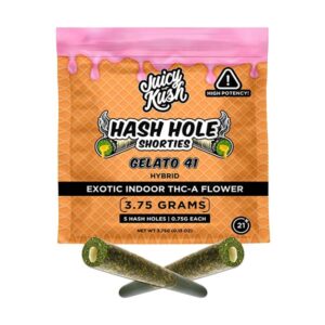 juicy kush thca hash hole shorties 3.75g 5ct gelato 41