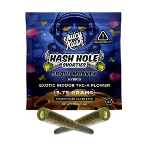 juicy kush thca hash hole shorties 3.75g 5ct space monkey