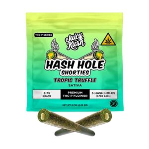 juicy kush thcp hash hole shorties 3.75g 5ct tropic truffle
