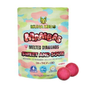 muha meds mambas melted diamonds gummies 3000mg 10ct sweet sour