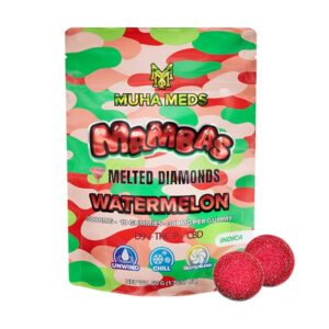 muha meds mambas melted diamonds gummies 3000mg 10ct watermelon