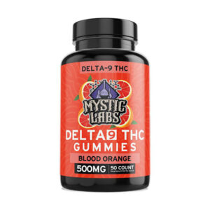 mystic labs d9 500mg gummies 50ct blood orange