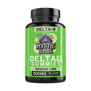 mystic labs d9 500mg gummies 50ct savage lime