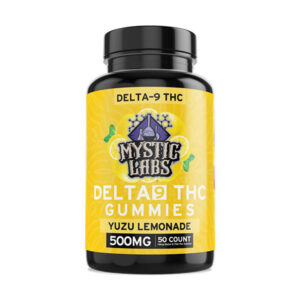 mystic labs d9 500mg gummies 50ct yuzu lemonade