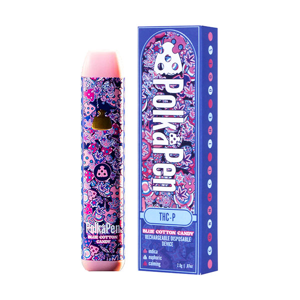 polk a dot polk a pen thcp 2g disposable blue cotton candy